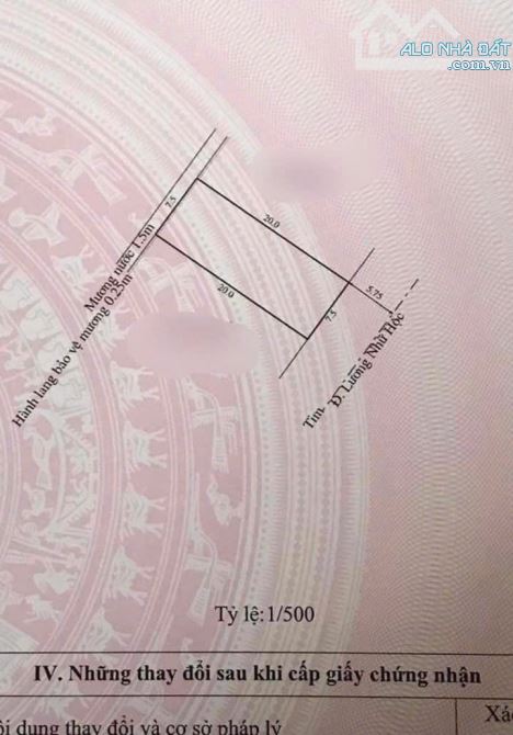BÁN ĐẤT 150M2 MĂT TIỀN ĐƯỜNG LƯƠNG NHỮ HỘC, KQH XÓM HÀNH, P. AN TÂY, TP HUẾ, CHỈ 3 TỶ - 5
