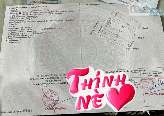 Bán nhà 3 tầng 3 mê đúc mặt tiền Hồ Tùng Mậu, Hoà Minh, biển Liên Chiểu, Đà Nẵng - 9