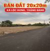 Bán đất 20x20m xã Lộc Hưng Trảng Bàng – Sổ hồng riêng, giá 1.6 tỷ đường hương lộ 2