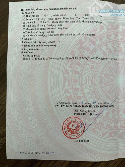 Chính chủ gửi CL 13 -11 mb 3220 Đông Thịnh, Đông Sơn.
