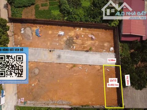Bán đất phân lô Xã Xuân Mai – Khu dân cư đông, Giá tốt S=80,1m²  LK15