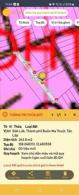 Đất Siêu Dài hẻm Hùng Vương 4x63m , thổ cư sẵn 100m². Chỉ 2 tỷ 275