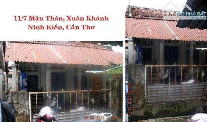 Bán nhà nát sau lưng chợ xuân khánh hẻm 15 Mậu Thân Giá 2 tỷ dt 80m2