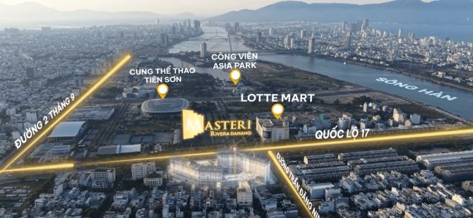 Độc quyền view pháo hoa tầng 16 đến tầng 34 Tòa A - MASTERI RIVARE DANANG