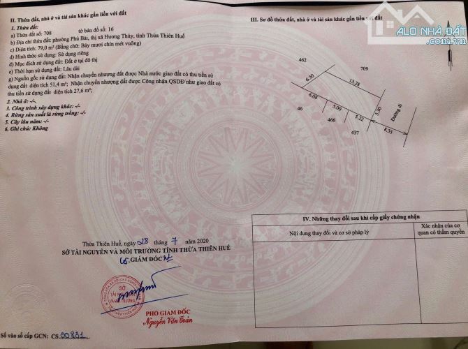 Đất kiệt ô tô 8,5m Nguyễn Khoa Văn, phường Phú Bài