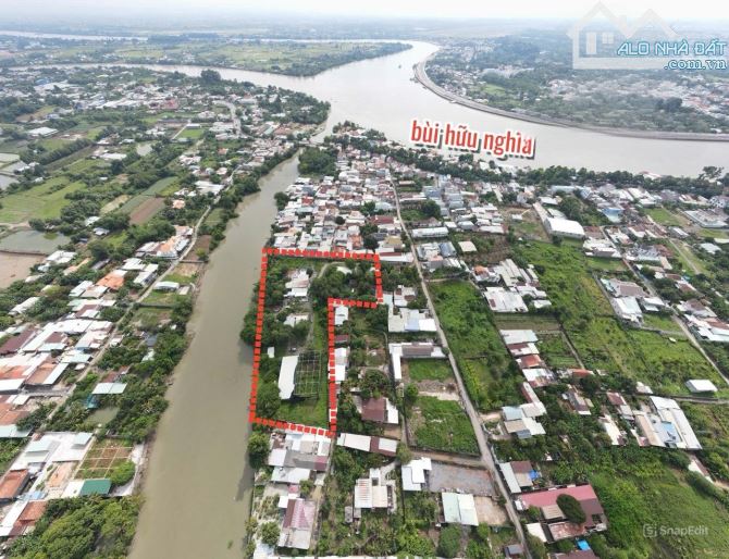 Bán khu đất 9577m2 có 2000m2 thổ cư, ven Sông con Biên Hòa, giá 7tr/m2.