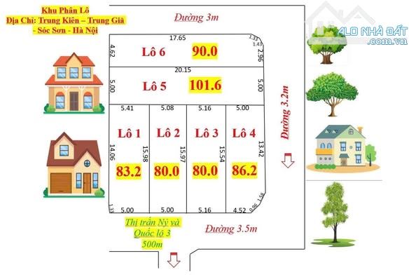 kiệt tác Hàng F0 Phân 6 Lô tại Trung Kiên, Trung Giã, Sóc Sơn, Hà Nội.