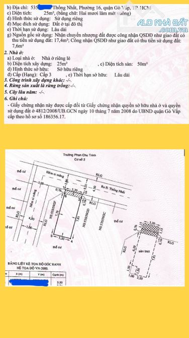 Bán nhà riêng tại Thống Nhất, 3.85 tỷ, 30m2, 3PN, 2WC, Gò Vấp, HCM - 11