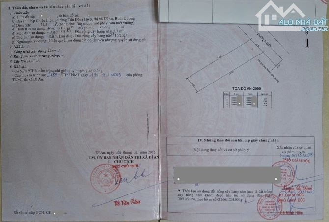 Bán nhà cấp 4 (4.1x17.5m), hẻm ĐT.743C p. Tân Đông Hiệp - 1