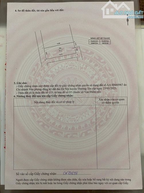 💥Siêu phẩm lô đất 3 mặt tiền tại Làng Nghề Đồ Gỗ VẠN ĐIỂM,Thường Tín, HN  **Diện Tích : 8 - 1