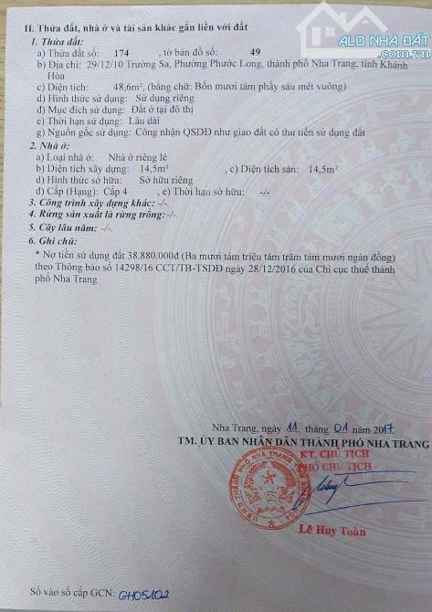 Bán nhà hẻm Trường Sa ngay chợ Bình Tân giá rẻ tốt chỉ 1tỷ890 TL - 1