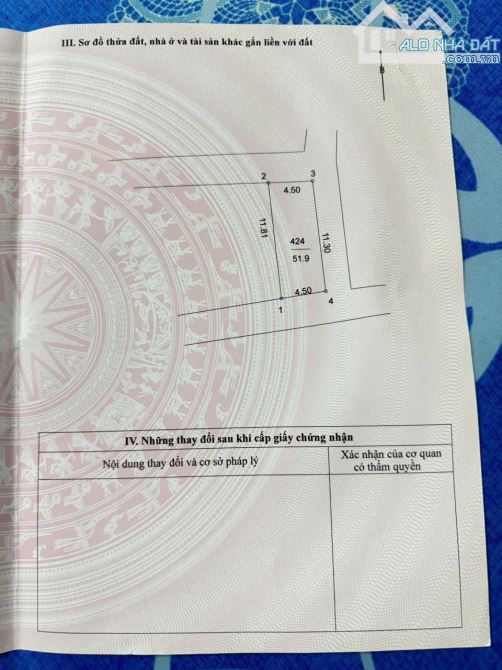 🌈Lô góc 3 mặt tiền 👉Quất lâm. Quất động. Thường tín _HN  Diện tich;51,9m2 Mt và hậu 4,50 - 1