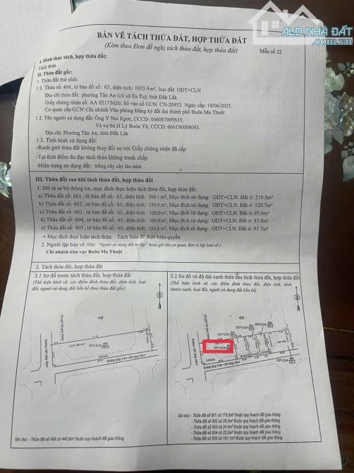 BÁN ĐẤT MẶT TIỀN ĐƯỜNG A – EATU (PHƯỜNG TÂN AN), TP BUÔN MA THUỘT - 1