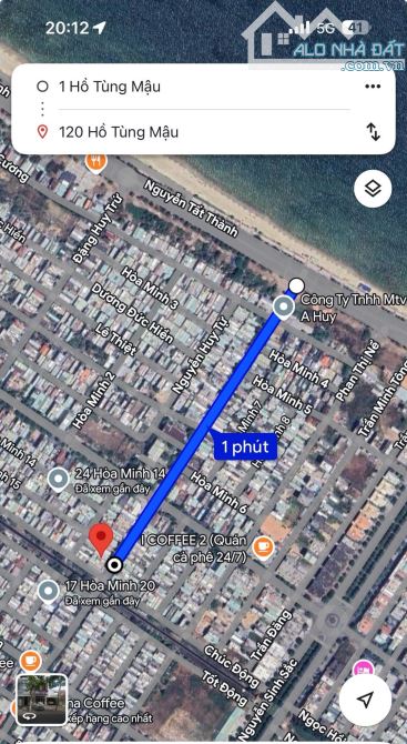 Bán đất mặt tiền kinh doanh Hồ Tùng Mậu 10m5 gần Biển Nguyễn Tất thành - 1