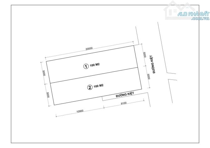 Bán đất kiệt ô tô Nguyễn Mộng Tuân 200m2 ngang 10m Có bán lẻ từng lô - 1