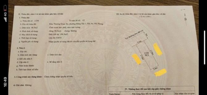 Bán đất mặt đường Bùi Thị Tự Nhiên - Hải An - Hải Phòng - 1
