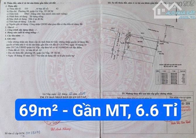 BÁN ĐẤT - CẠNH CÔNG VIÊN LÀNG HOA LÊ VĂN THỌ - HXH 6M THẲNG 1 TRỤC - 1