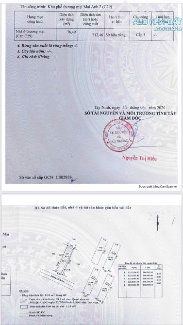 BÁN NHÀ PHƯỜNG 3 , TP TÂY NINH , GIẤ ĐẦU TƯ 5 TỶ 8 ,SỔ HỒNG RIÊNG , CHÍNH CHỦ CẦN BÁN - 2