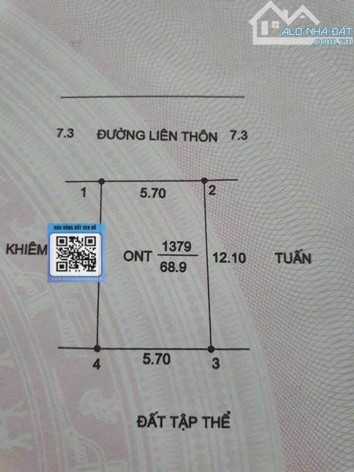 Đất vàng mặt kinh doanh xã Hồng Phong – Chương Mỹ – TP Hà Nội  2.x tỷ - 2