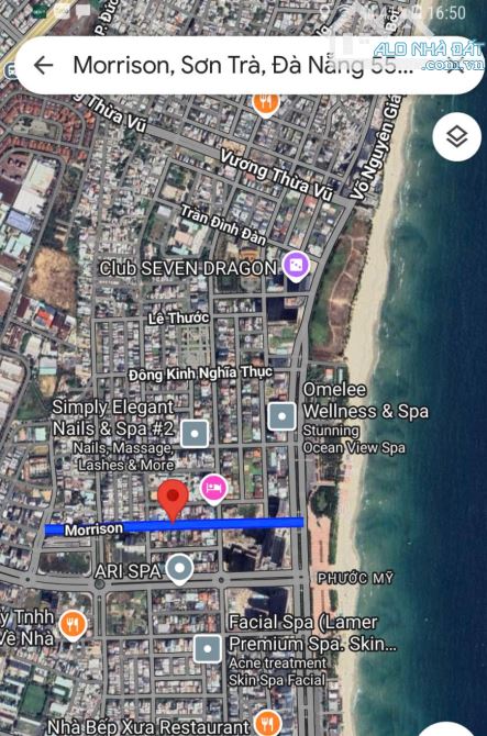 SIÊU VIP! CHO THUÊ ĐẤT 300M² - 30 TR/TH - MT MORRISON - Q. SƠN TRÀ - 2