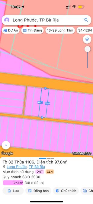 5x19,7 giá 1tỷ450, xã Long Phước, TP Bà Rịa ( Tam Long , TP HCM ) - 3