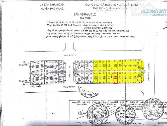 BÁN ĐẤT 170M2 KQH TÂN MỸ, PHƯỜNG THUẬN AN, TP HUẾ, GIÁ RẺ NHẤT THỊ TRƯỜNG, CHỈ 10 TRIỆU/M2 - 4
