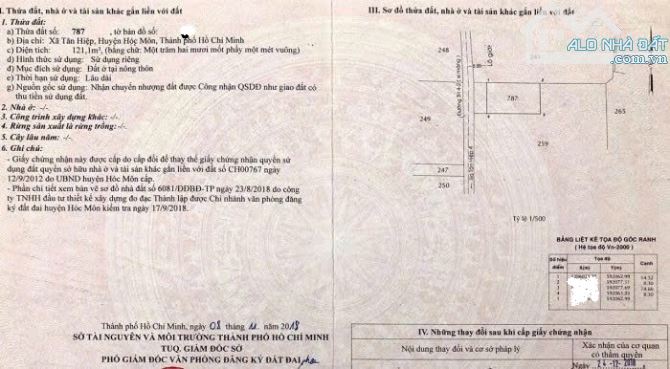 Nhà đẹp bán gấp căn nhà tại tân hiệp 16 , hóc môn 121m2 giá 981 triệu , sổ hồng riêng - 7