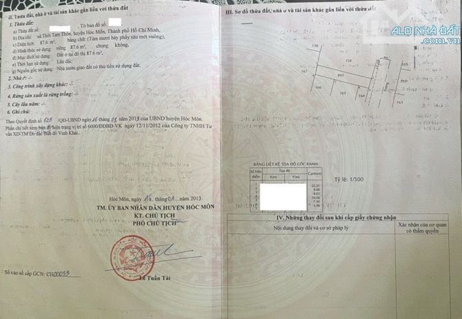 Dính nợ ! Cần bán gấp căn nhà ở Đ. Nguyễn Thị Sáu , TTT , Hóc Môn 88m2 SHR giá 910 triệu - 7