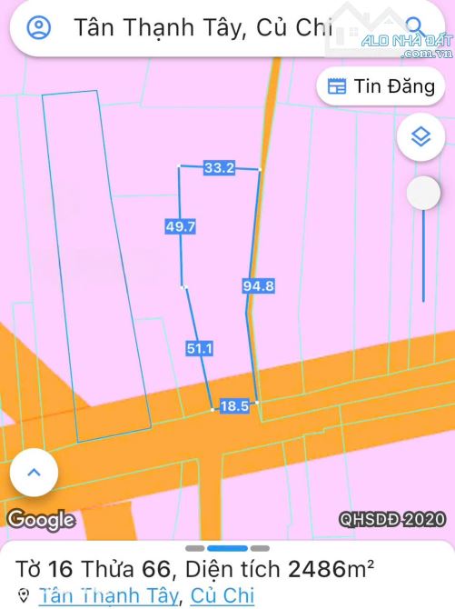 Bán đất mặt tiền Tỉnh Lộ 8, Tân Thạnh Tây, Củ Chi: 18,8m (NH: 33m) x 94= 2538m, giá 45 tỷ. - 7