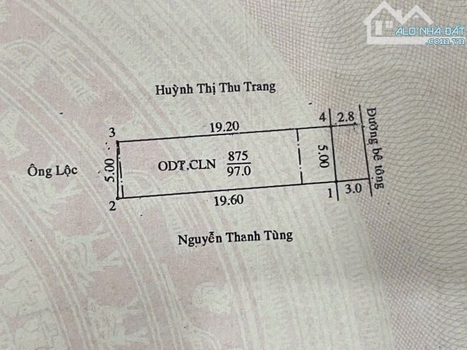 Nhà Phú Cường Nhánh Nguyễn Văn Tiết,Dien tich : 5 * 19.5 = 97m2 , thổ cư : 80m2 - 8