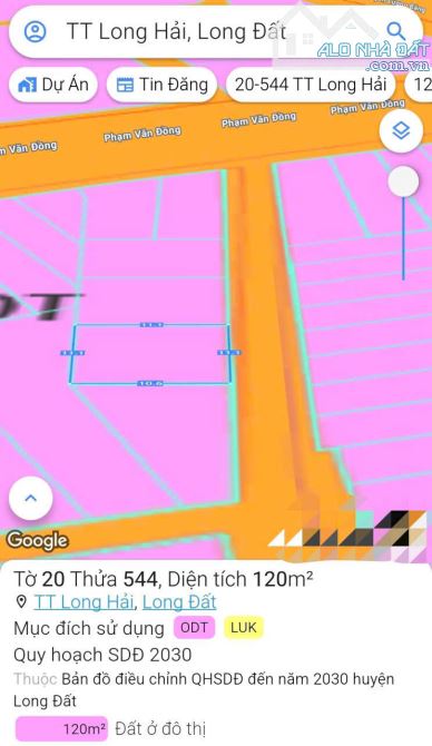 CHỦ NGỘP GỬI BÁN LÔ ĐẤT GIÁ TỐT NGAY LONG HẢI – CHỈ 1 TỶ 2
