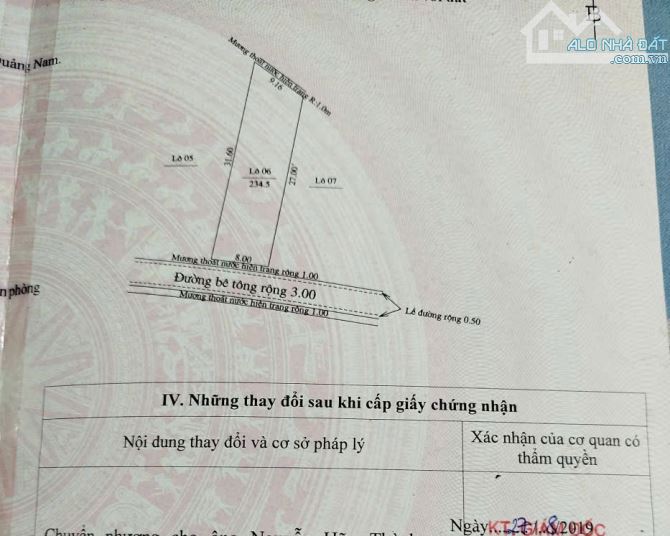 cần bán lô đất đẹp tại thôn chánh lộc,duy sơn duy xuyên