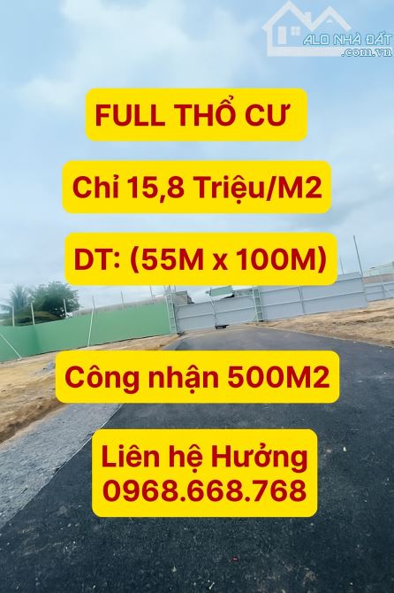 Bán Đất Hóc Môn -5000 M2 ( 55 x 100m) Đường 8 -  Chỉ 79 Tỷ.