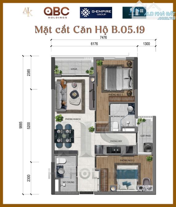 Căn hộ TT 1%/tháng, hoặc ân hạn nợ gốc lãi   24 tháng , bàn giao nhà 2027, kí HDMB 10%,