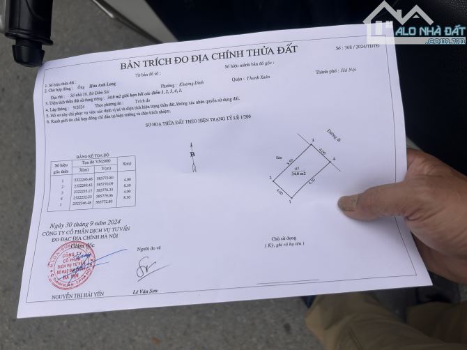 Nhà cấp 4 phố Lạc Hồng, Thanh Xuân, Hà Nội đường thiing ô tô tránh