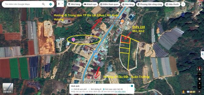 Bán đất Xuân Thọ - Đà  Lạt gần Trụ sở công an xã Xuân Trường, Đà Lạt ( sau sát nhập)