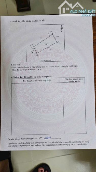 BÁN ĐẤT NGÕ TRẦN BÌNH TRỌNG PHƯỜNG ĐÔNG VĨNH – TP VINH