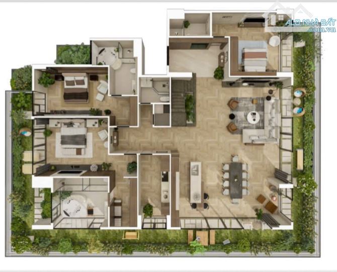 Căn hộ 3PN ban công rộng thoáng tầng 9 giá CĐT ở Eco Riverside- TP. Hải Phòng