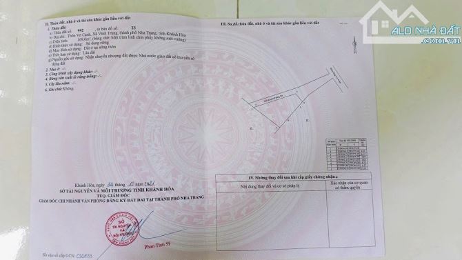 LÔ GỐC 2 MẶT TIỀN ĐƯỜNG VÕ CẠNH VĨNH TRUNG  ĐƯỜNG HIỆN TRẠNG 7M GIÁ 1TỶ4 VỚI DT 109 M2