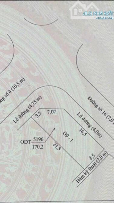 BÁN NỀN GÓC 2 MẶT TIỀN ĐƯỜNG SỐ 4 VÀ 16 KHU HỒNG PHÁT