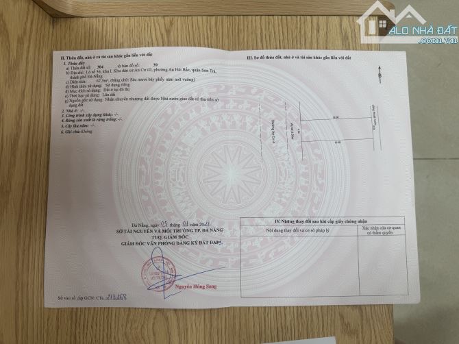bán đất mt an cư 4, vị trí gần biển , thoáng mát