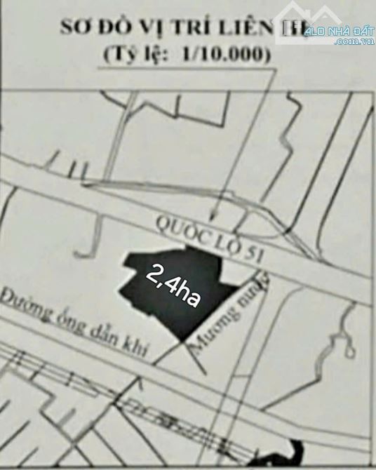 Quỹ Đất 2.4ha (ODT: 300m2) MT QL51, Tân Hải, Tp. Phú Mỹ, BRVT (P. Phú Mỹ Tp.HCM) - 1