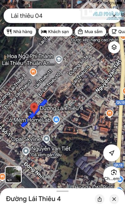 Bán đất mặt tiền Lái Thiêu 04 gần Nguyễn Văn Tiết ngay trung tâm cực đẹp - 1