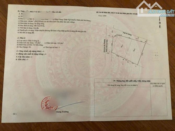 Bán đất LÔ GÓC mặt đường Phụng Pháp khu 193 Văn Cao , Hải An . - 1