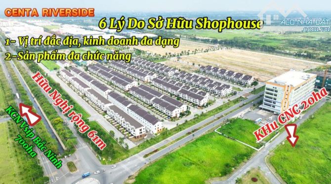 Quỹ nhà chuyển nhượng giá tốt T8/2025. KĐT Centa VSIP Từ Sơn. Giá từ 60 tr/m2. - 1