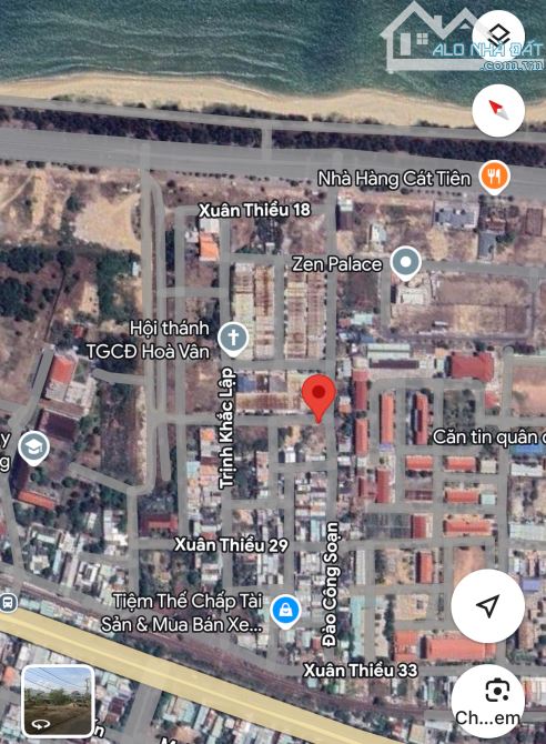 Lô 2 mặt tiền Đào Công Soạn và Xuân Thiều 24 gần sát biển - 1