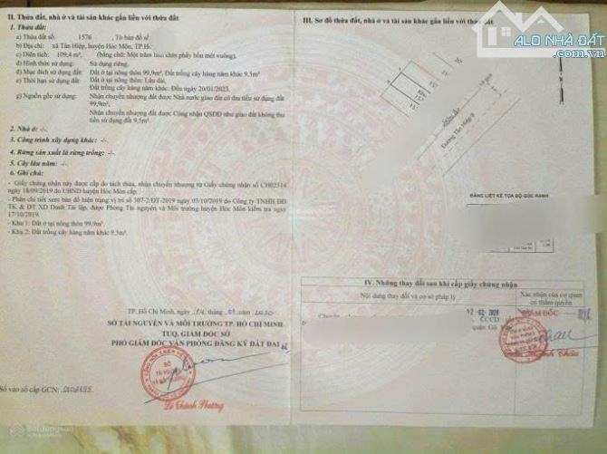 NHÀ 1 lầu 3 phòng ngủ bán gấp giá 890 triệu, ở Hóc Môn, SHR 109m2 - 1