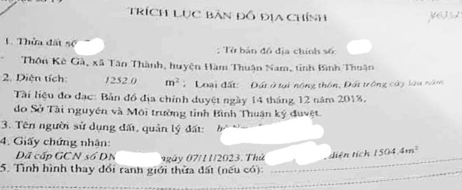Bán 1.250m2 đất gần mũi Kê Gà, Bình Thuận. Đất cách biển khoảng 30m - 1