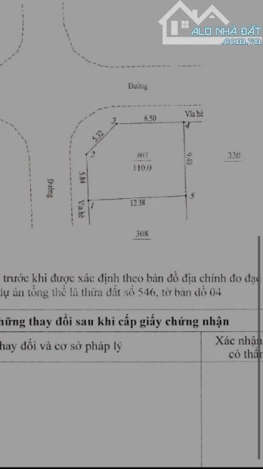 BÁN ĐẤT SÁT VÀNH ĐAI 3.5 giao trịnh văn bô , khu phân lô dt 110m2 lô góc - 1