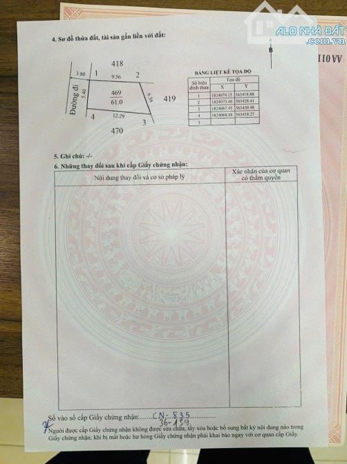 Đất kiệt ô tô Nguyễn Sinh Cung 61m💲 Giá 1 tỷ 750 - 2